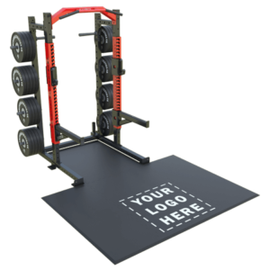Add your logo to your weightlifting platforms and flooring